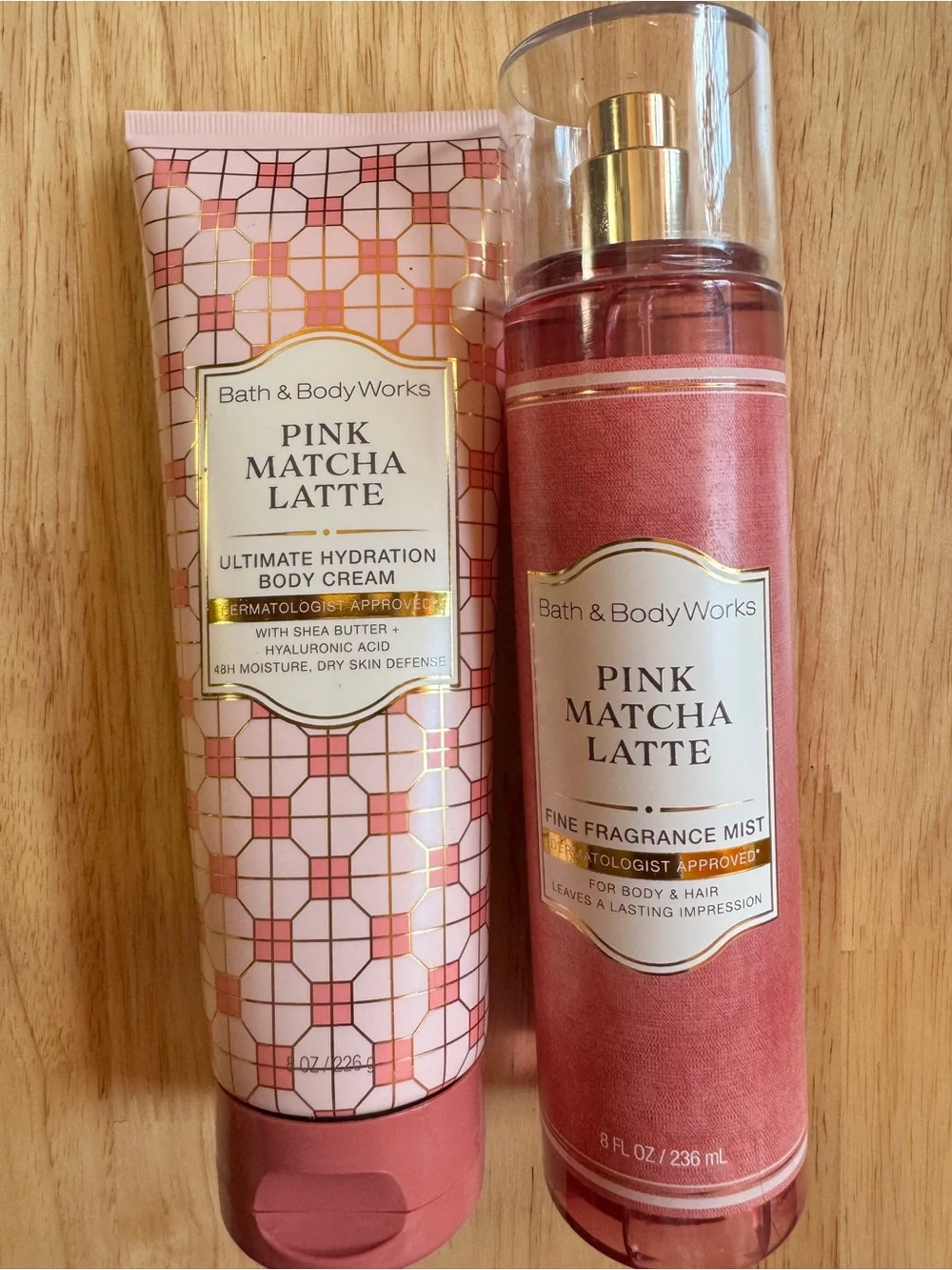 Bath & Body Works Pink Matcha Latte 2Piece Set